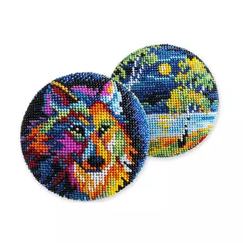 В536 Набор для вышивания бисером Кроше 'Верный талисман' 10*10см