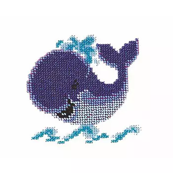 Б-0033 Набор для вышивания бисером 'Бисеринка' 'Кит', 11*11 см