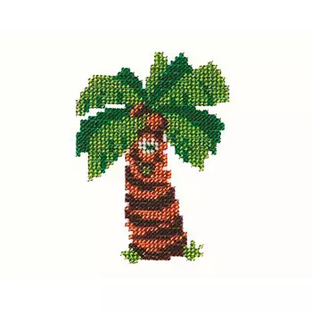 Б-0042 Набор для вышивания бисером 'Бисеринка' 'Пальма', 9*11 см
