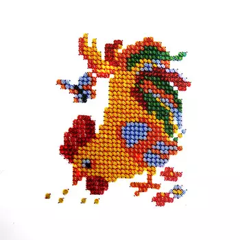 Б-0048 Набор для вышивания бисером 'Бисеринка' 'Петушок', 9*8 см