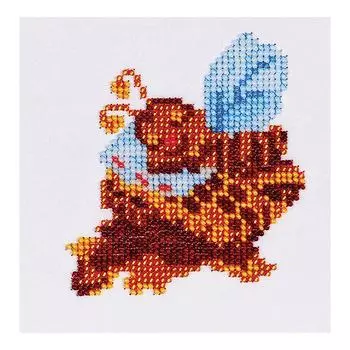 Б-0056 Набор для вышивания бисером 'Бисеринка' 'Пчелка', 9*10 см