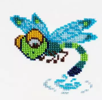 Б-0062 Набор для вышивания бисером 'Бисеринка' 'Стрекоза', 10*11 см