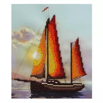 Б-0092 Набор для вышивания бисером 'Бисеринка' 'На закате', 17*20 см