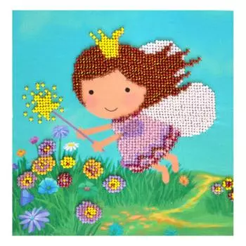 Б-0126 Набор для вышивания бисером Бисеринка 'Феечка' 17*17см