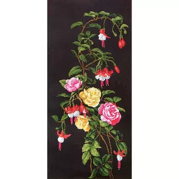 Б-061 Набор для вышивания бисером Чарівна Мить 'Розы' 27*58,5см