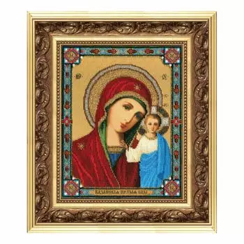 Б-1002 Набор для вышивания бисером 'Чарівна Мить' 'Икона Божьей Матери Казанская', 17,5*21,7 см