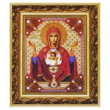 Б-1009 Набор для вышивания бисером 'Чарівна Мить' 'Икона Божьей Матери Неупиваемая чаша', 15,8*19,3 см