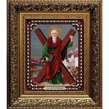 Б-1020 Набор для вышивания бисером Чарівна Мить 'Икона Андрея Первозванного' 28,1*35,7см