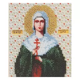 Б-1026 Набор для вышивания бисером 'Чарівна Мить' 'Икона святая мученица Дарья', 11*9 см