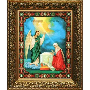 Б-1028 Набор для вышивания бисером Чарівна Мить 'Икона Благовещение Пресвятой Богородицы' 27,3*36,2см