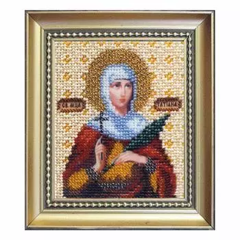 Б-1029 Набор для вышивания бисером 'Чарівна Мить' 'Икона святая мученица Татьяна', 11*9 см