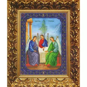 Б-1039 Набор для вышивания бисером Чарівна Мить 'Икона Пресвятой Троицы' 27*36,5см