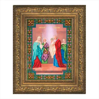 Б-1051 Набор для вышивания бисером Чарівна Мить 'Икона Стретение Господне' 26,8*36,7см