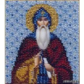 Б-1158 Набор для вышивания бисером Чарівна Мить 'Икона святой преподобный Илья Муромец-Печерский' 9*11см