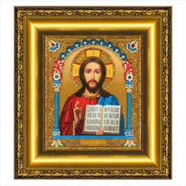 Б-1203 Набор для вышивания бисером 'Чарівна Мить' 'Икона Господа Вседержителя', 20,3*23,5 см