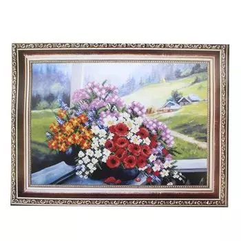 Б-312 Набор для вышивания бисером 'Магия канвы' 'Летние краски', 39х26,5 см