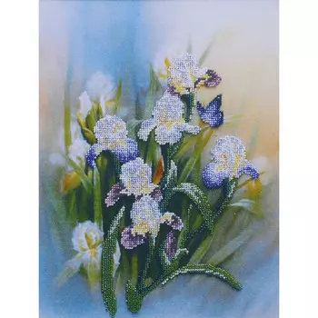 Б-505 Набор для вышивания бисером 'Чарівна Мить' 'Любимые цветы', 31,5*23 см