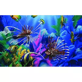 Б-527 Набор для вышивания бисером 'Чарівна Мить' 'Подводный мир', 25,5*40,5 см