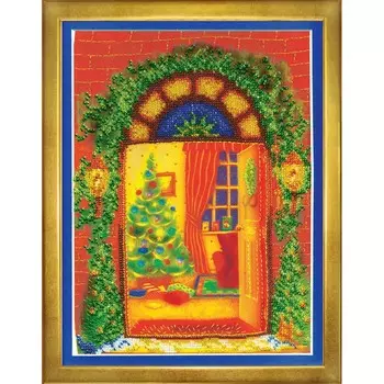 Б-557 Набор для вышивания бисером 'Чарівна Мить' 'Новый год', 25*19 см