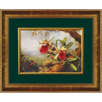 Б-562 Набор для вышивания бисером 'Чарівна Мить' 'Орхидеи', 27*39 см