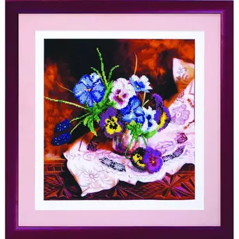 Б-576 Набор для вышивания бисером 'Чарівна Мить' 'Мамин букет', 27,5*29,5 см