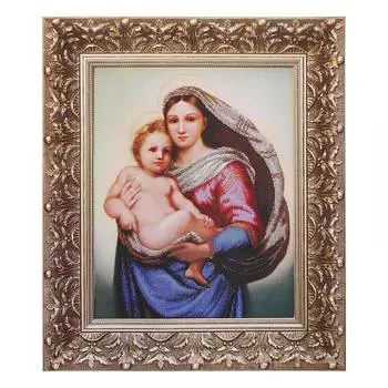 Б-580 Набор для вышивания бисером 'Чарівна Мить' 'По мот. Рафаэля Санти Сикстинская Мадонна', 32,5*42 см