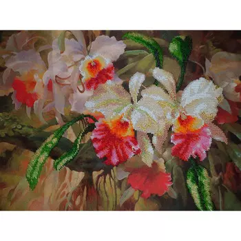 Б-601 Набор для вышивания бисером 'Чарівна Мить' 'Орхидеи', 29*39 см