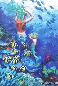 Б-610 Набор для вышивания бисером 'Чарівна Мить' 'Русалки', 24,5*36,5 см