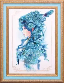 Б-638 Набор для вышивания бисером Чарівна Мить 'Снежная королева' 22,5*31,5см