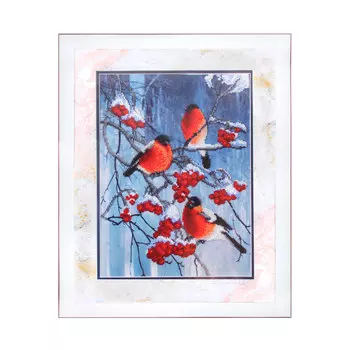 Б-681 Набор для вышивания бисером 'Чарівна Мить' 'Яркие краски зимы', 23,5*31,5 см