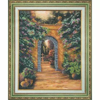 Б-701 Набор для вышивания бисером 'Чарівна Мить' 'Цветущая арка', 27*34,5 см