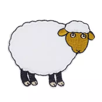 BA1029 Термоаппликация 'Овечка', 6*4,5см