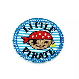 BA1033 Термоаппликация 'Маленький пират', d=3,6см