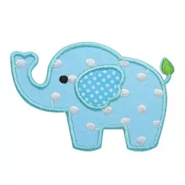 BA1050 Термоаппликация 'Слоненок', 6*7см