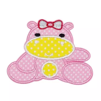 BA1052 Термоаппликация 'Бегемотик', 6*7см