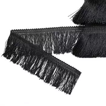 Бахрома 0390-0310 63мм*25м (580 черный)