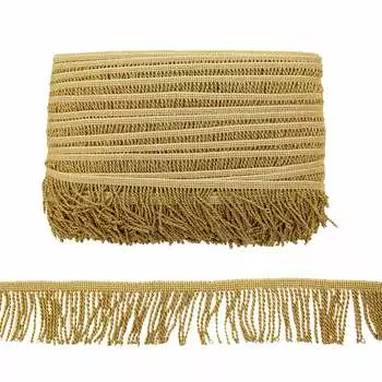 Бахрома крученая, 70мм*25м Hobby&amp;Pro (золото)