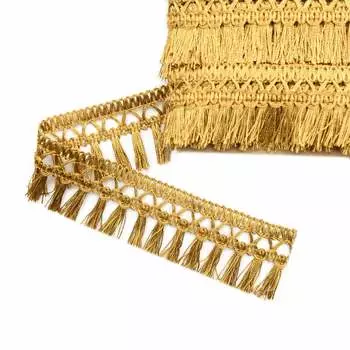 Бахрома T-04 0390-0040 кисти *25м (а710 т.золотистый)