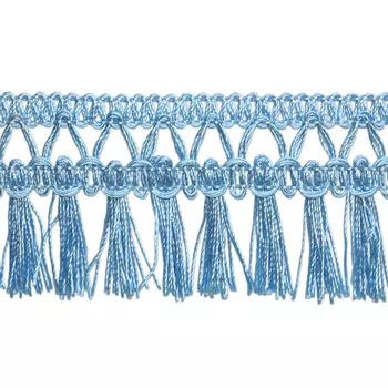 Бахрома T-04 0390-0040 кисти *25м (а784 голубой)