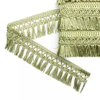 Бахрома T-04 0390-0040 кисти *25м (а845 бл.салат)