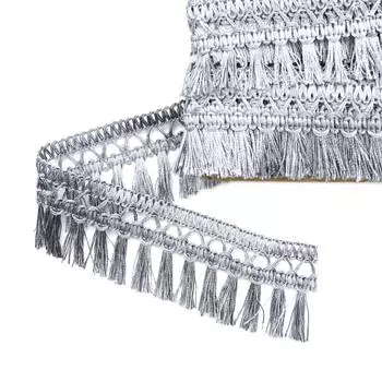 Бахрома T-04 0390-0040 кисти *25м (серебристый)