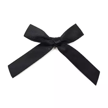 Бантики пришивные, 8шт/упак (черный)