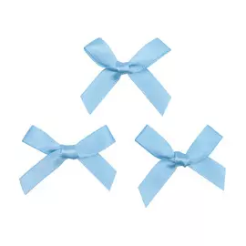 Бантики пришивные, 8шт/упак (голубой)