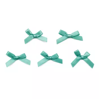 Бантики пришивные, 8шт/упак (изумруд)