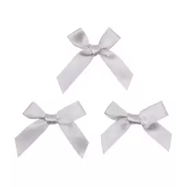 Бантики пришивные, 8шт/упак (светло серый)