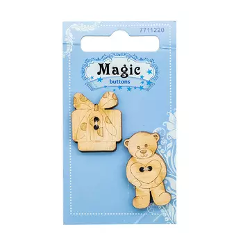 BBL017-MX-P Набор пуговиц 'Подарок', упак./2 шт., Magic Buttons