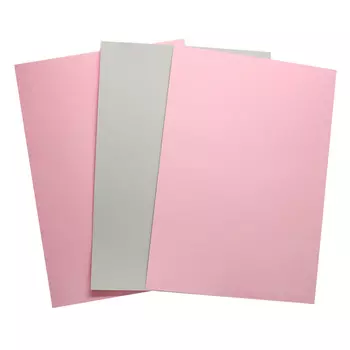 БД0002 Бумага двухсторонняя А4 КОМПЛЕКТ 3шт. Розовый/Серый