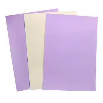 БД0006 Бумага двухсторонняя А4 КОМПЛЕКТ 3шт. Сиреневый/Кремовый