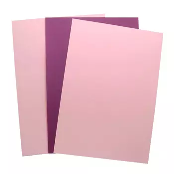 БД0009 Бумага двухсторонняя А4 КОМПЛЕКТ 3шт. Розовый/Лиловый