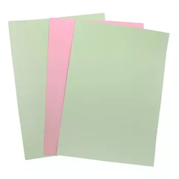 БД0010 Бумага двухсторонняя А4 КОМПЛЕКТ 3шт. Св.Зеленый/Розовый